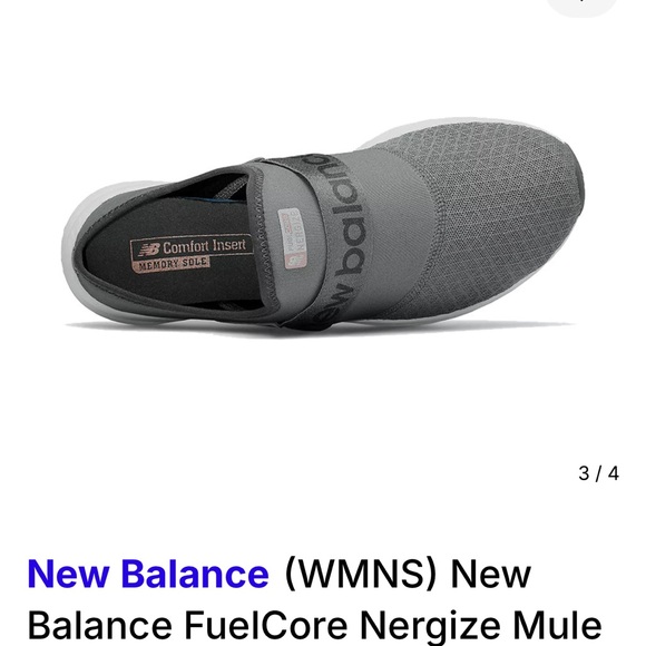 New Balance FuelCore Nergize Mule in Gray women 8.5 - Picture 3 of 10